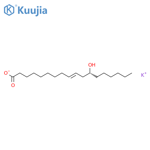 9-Octadecenoic acid,12-hydroxy-, potassium salt (1:1), (9Z,12R)- structure