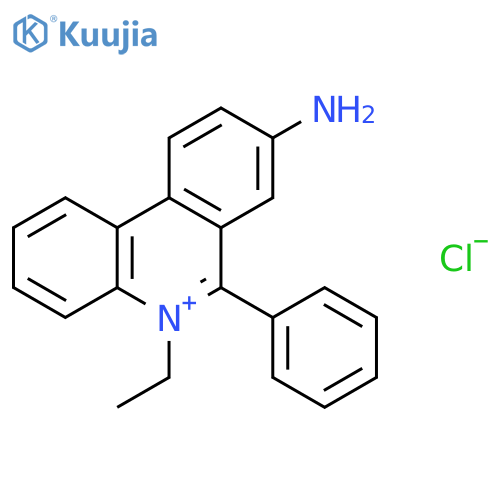 Phenanthridinium, 8-amino-5-ethyl-6-phenyl-, chloride structure