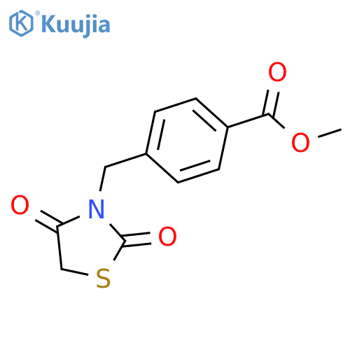 methyl 4-(2,4-dioxo-1,3-thiazolidin-3-yl)methylbenzoate structure