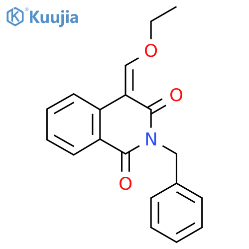 2-Benzyl-4-(ethoxymethylidene)-1,2,3,4-tetrahydroisoquinoline-1,3-dione structure