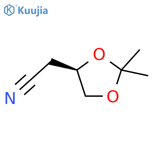 1,3-Dioxolane-4-acetonitrile,2,2-dimethyl-, (4R)- structure