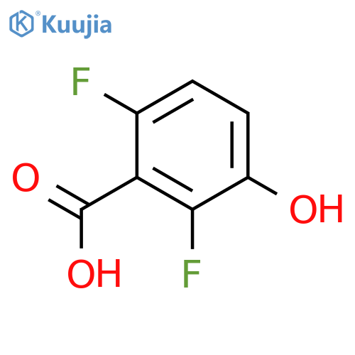 2,6-difluoro-3-hydroxybenzoic acid structure