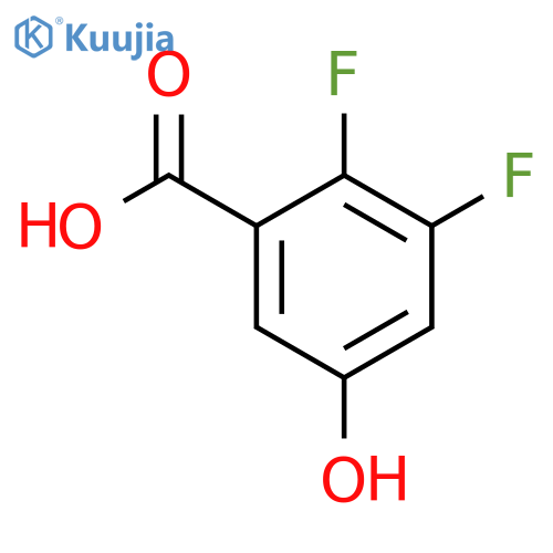 2,3-difluoro-5-hydroxybenzoic acid structure