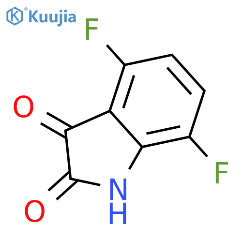 4,7-Difluoroindoline-2,3-dione structure