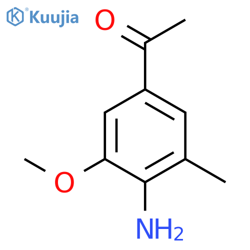 Ethanone, 1-(4-amino-3-methoxy-5-methylphenyl)- structure
