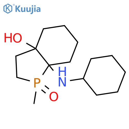 (3aS)-7a-(cyclohexylamino)-1-methyloctahydro-3aH-phosphindol-3a-ol 1-oxide structure