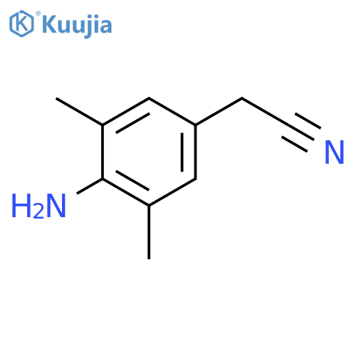 Benzeneacetonitrile, 4-amino-3,5-dimethyl- structure