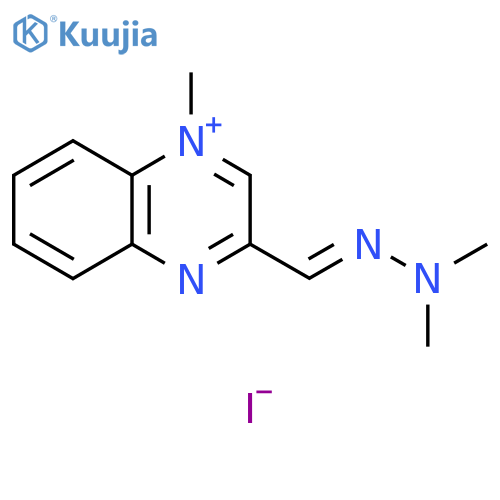 Quinoxalinium, 3-[(dimethylhydrazono)methyl]-1-methyl-, iodide structure