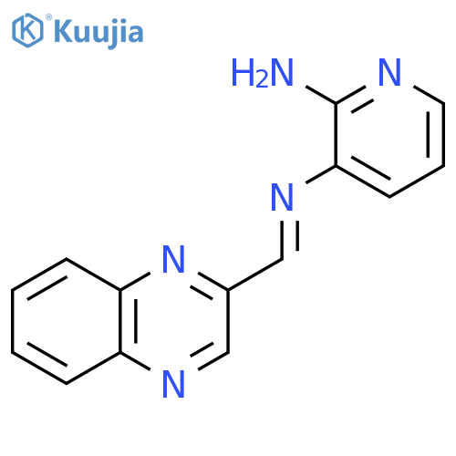 2,3-PYRIDINEDIAMINE, N3-(2-QUINOXALINYLMETHYLENE)- structure