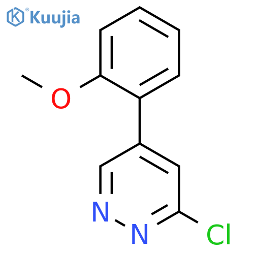 3-chloro-5-(2-methoxyphenyl)pyridazine structure