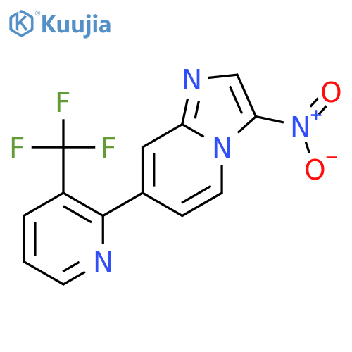IMIDAZO[1,2-A]PYRIDINE, 3-NITRO-7-[3-(TRIFLUOROMETHYL)-2-PYRIDINYL]- structure