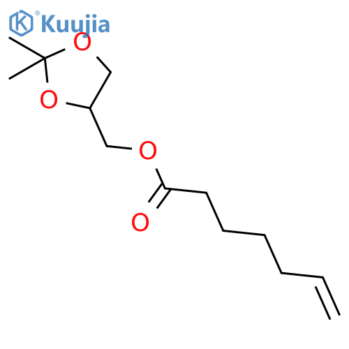 6-Heptenoic acid, (2,2-dimethyl-1,3-dioxolan-4-yl)methyl ester structure