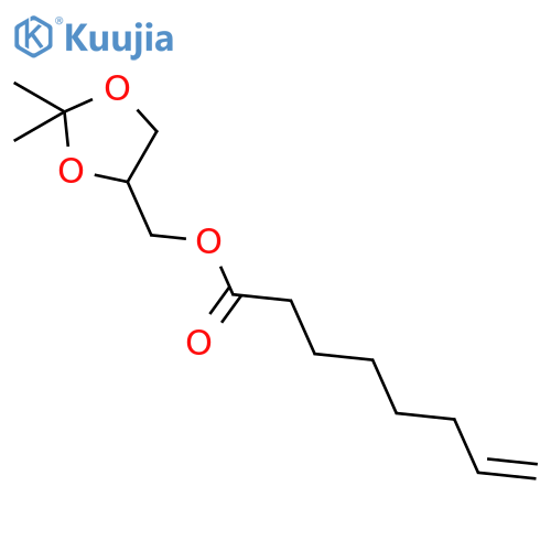7-OCTENOIC ACID, (2,2-DIMETHYL-1,3-DIOXOLAN-4-YL)METHYL ESTER structure