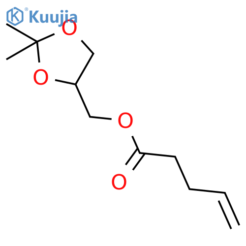 4-PENTENOIC ACID, (2,2-DIMETHYL-1,3-DIOXOLAN-4-YL)METHYL ESTER structure
