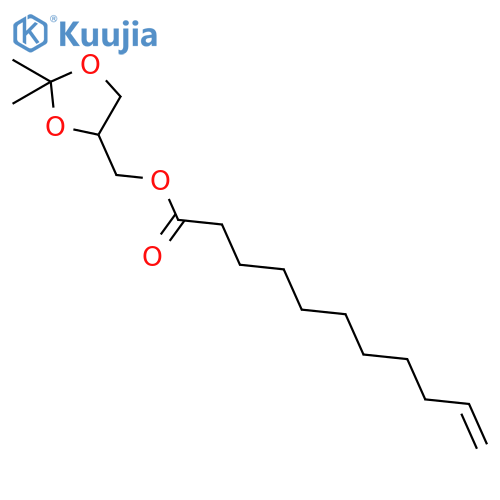 10-Undecenoic acid, (2,2-dimethyl-1,3-dioxolan-4-yl)methyl ester structure