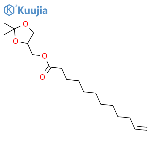 11-DODECENOIC ACID, (2,2-DIMETHYL-1,3-DIOXOLAN-4-YL)METHYL ESTER structure
