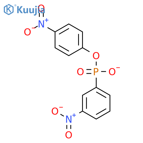 Phosphonic acid, (3-nitrophenyl)-, mono(4-nitrophenyl) ester structure