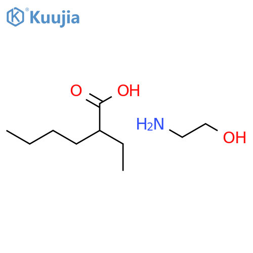 2-ethylhexanoic acid, compound with 2-aminoethanol (1:1) structure