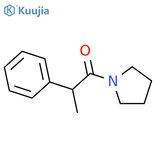 Pyrrolidine, 1-(1-oxo-2-phenylpropyl)- structure