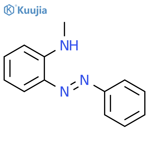 BENZENAMINE, N-METHYL-2-(PHENYLAZO)- structure