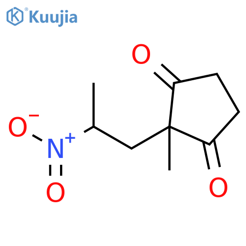 1,3-CYCLOPENTANEDIONE, 2-METHYL-2-(2-NITROPROPYL)- structure
