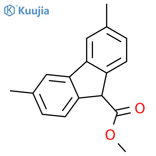 Methyl 3,6-dimethyl-9h-fluorene-9-carboxylate structure