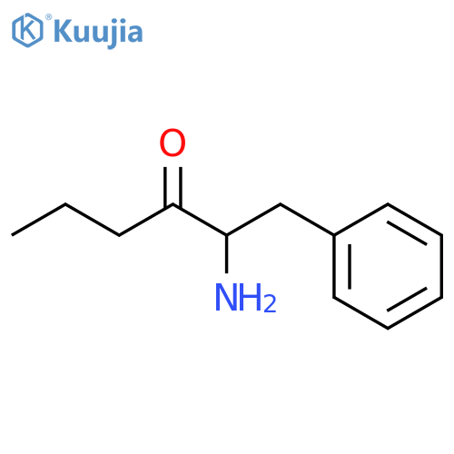 2-amino-1-phenylhexan-3-one;hydrochloride structure