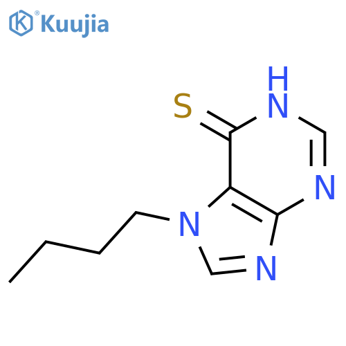 6H-Purine-6-thione,7-butyl-1,7-dihydro- structure