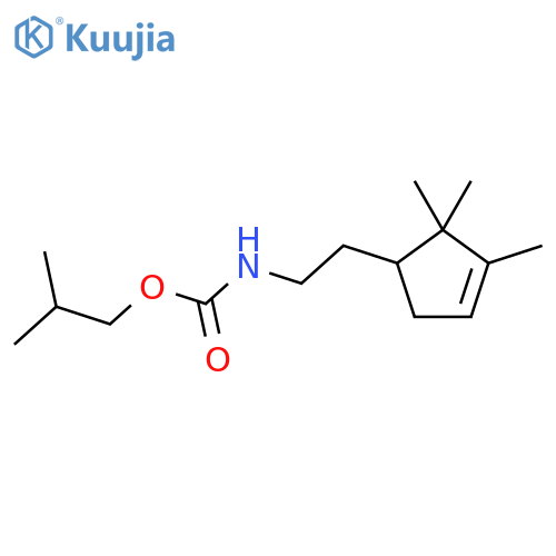 Carbamic acid, [2-(2,2,3-trimethyl-3-cyclopenten-1-yl)ethyl]-,2-methylpropyl ester structure