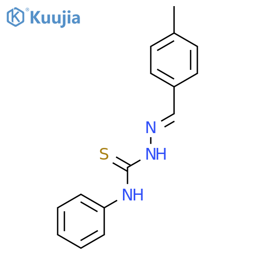 Hydrazinecarbothioamide, 2-[(4-methylphenyl)methylene]-N-phenyl- structure