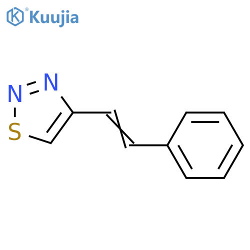 4-[(E)-2-phenylethenyl]-1,2,3-thiadiazole structure