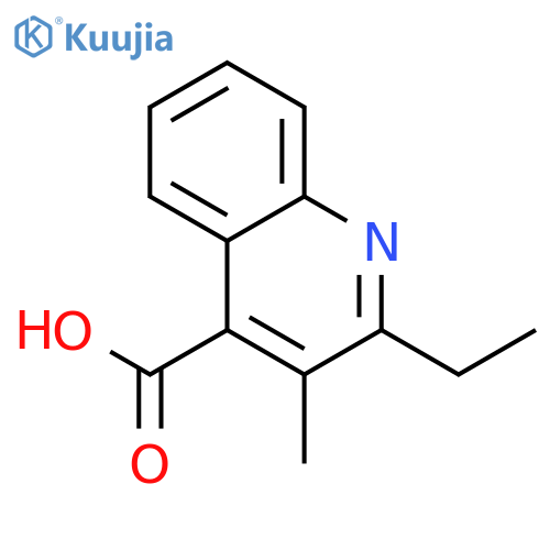 2-Ethyl-3-methyl-quinoline-4-carboxylic acid structure