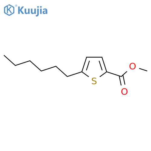 Methyl-5-hexylthiophene-2-carboxylate structure