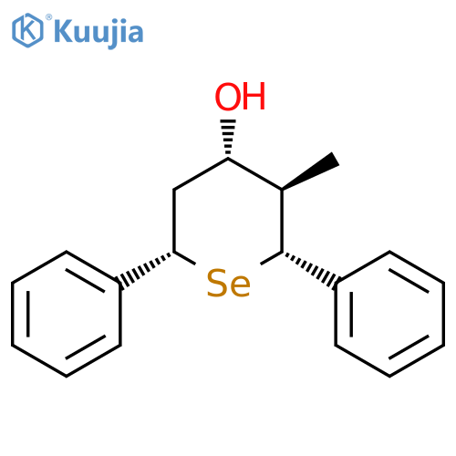 4-Selenanol, 3-methyl-2,6-diphenyl-, (2R,3R,4S,6S)-rel- structure