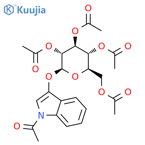 1-Acetyl-3-O-tetra-acetyl-β-glucosidoxyindole structure
