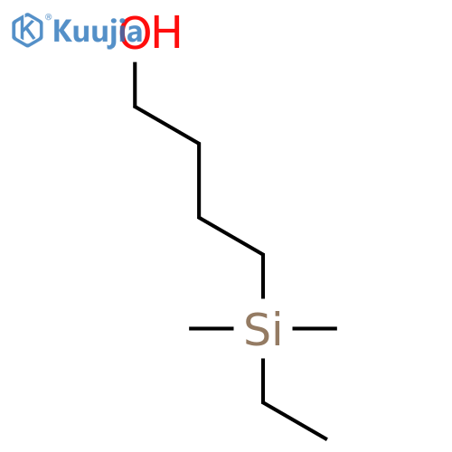 1-BUTANOL, 4-(ETHYLDIMETHYLSILYL)- structure