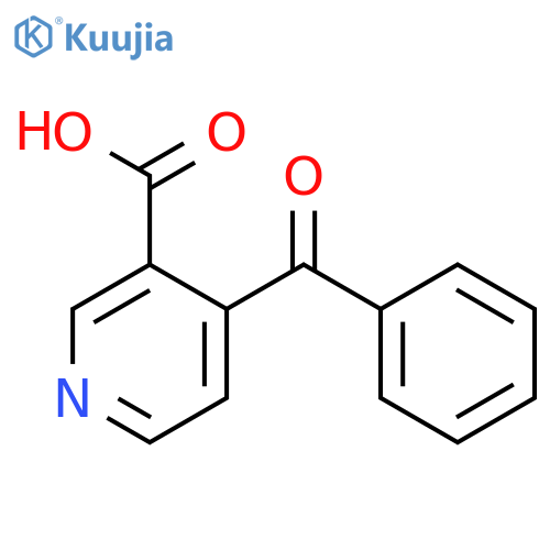 3-Pyridinecarboxylicacid, 4-benzoyl- structure