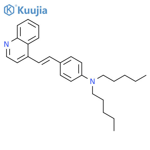 N,N-dipentyl-4-[(E)-2-quinolin-4-ylethenyl]aniline structure