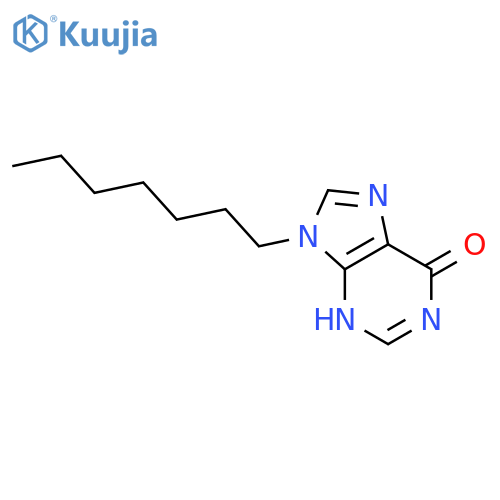 9-heptyl-3h-purin-6-one structure