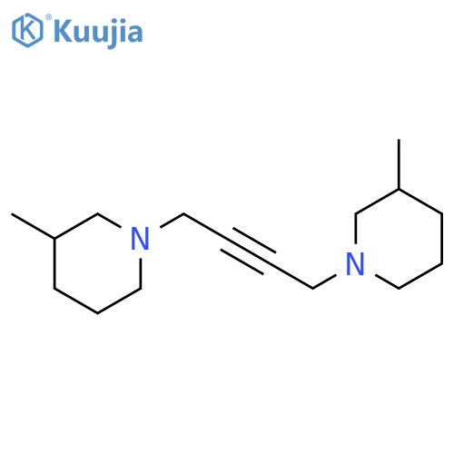 3-methyl-1-[4-(3-methylpiperidin-1-yl)but-2-ynyl]piperidine structure