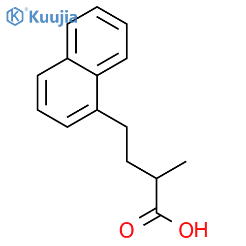 2-methyl-4-(naphthalen-1-yl)butanoic acid structure