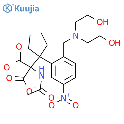 Propanedioic acid,2-(acetylamino)-2-[[2-[[bis(2-hydroxyethyl)amino]methyl]-5-nitrophenyl]methyl]-,1,3-diethyl ester structure