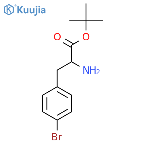 Tert-butyl 2-amino-3-(4-bromophenyl)propanoate structure