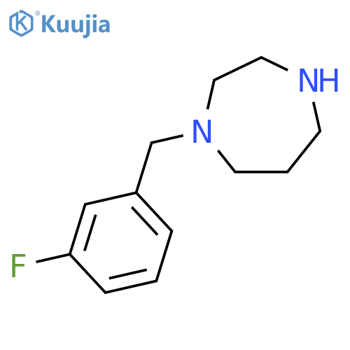 1-(3-fluorophenyl)methyl-1,4-diazepane structure