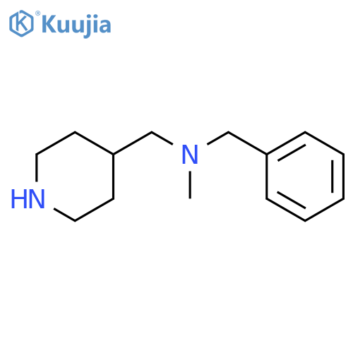 Benzyl-methyl-piperidin-4-ylmethyl-amine structure