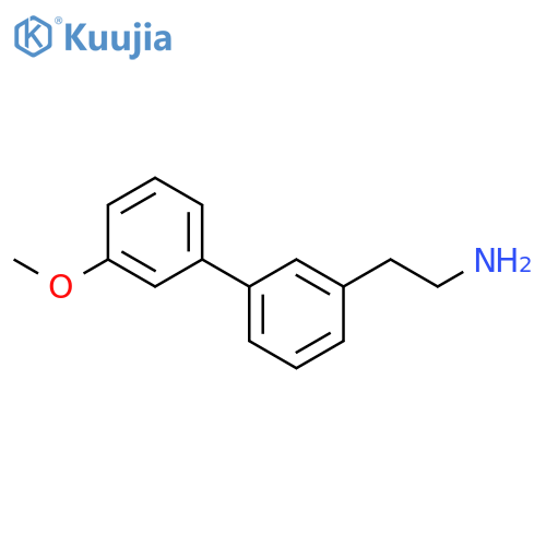 2-3-(3-methoxyphenyl)phenylethan-1-amine structure