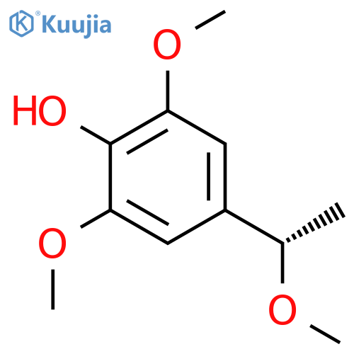 Phenol, 2,6-dimethoxy-4-[(1S)-1-methoxyethyl]- structure