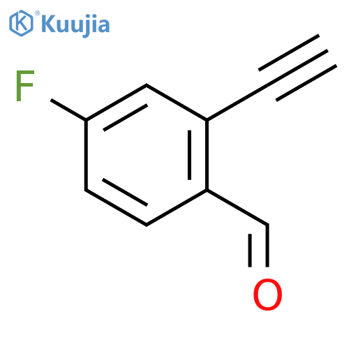2-Ethynyl-4-fluorobenzaldehyde structure