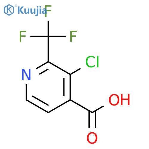 3-chloro-2-(trifluoromethyl)pyridine-4-carboxylic acid structure