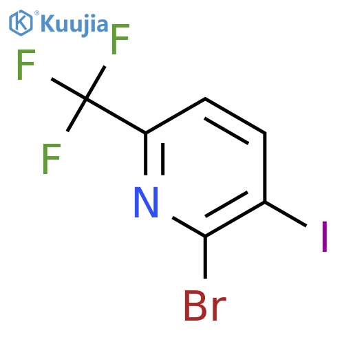 2-Bromo-3-iodo-6-(trifluoromethyl)pyridine structure